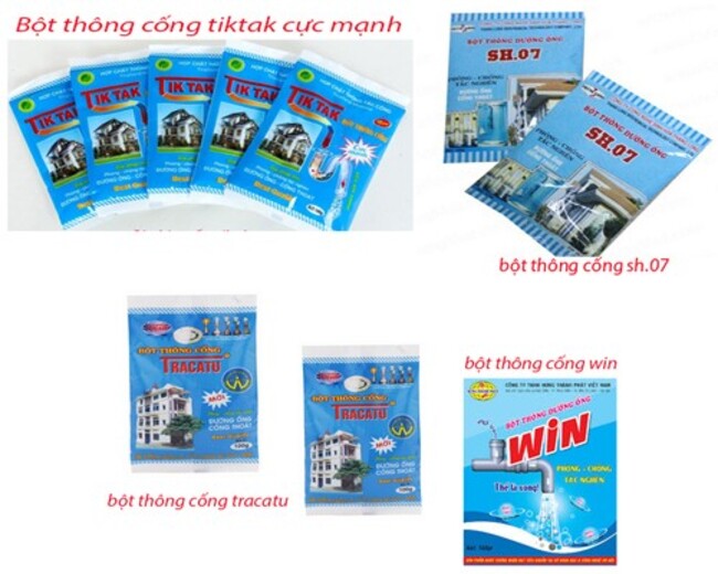 Sử dụng bột th&ocirc;ng cống để giải quyết ống nước