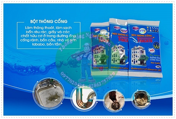 Xử l&yacute; cống nghẹt bằng h&oacute;a chất tan mỡ